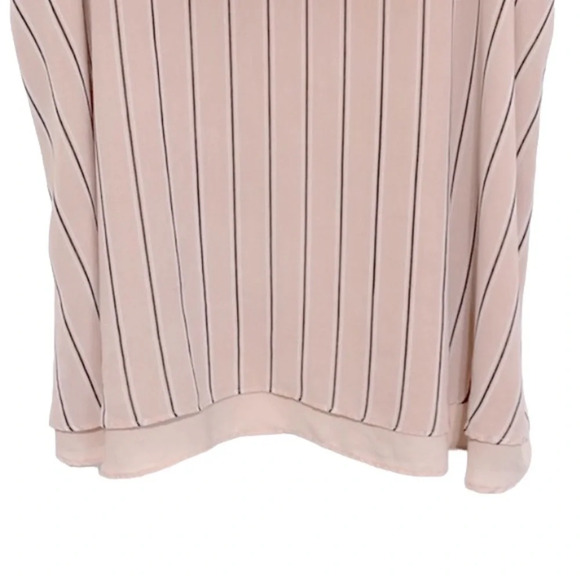 Torrid Pink/Black/White Double Layer Chiffon Striped Cami Top Size 3X 22/24 - Picture 5 of 9